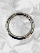 Kółko karabińczyk duże 35 mm - srebrne