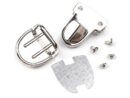 Classic Medium Rivet Bag Clasp - Silver