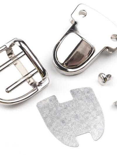 Classic Medium Rivet Bag Clasp - Silver