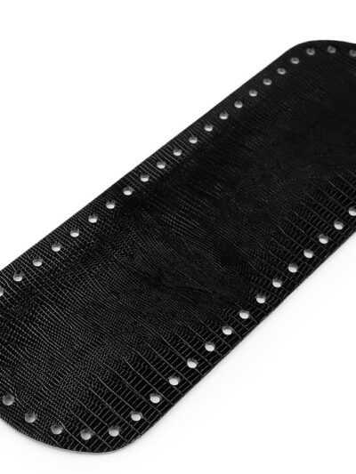 Black 10x30 Elongated Embossed Faux Leather Bag Base