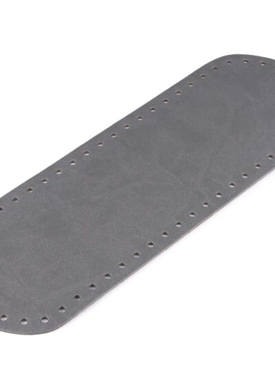 Base, elongated eco leather bag bottom 10x30 - dark gray