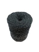 Flat polyester cord 5 mm GLITTER - black + silver