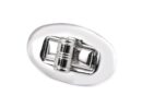 Silver Oval Turn Lock Handbag Clasp