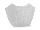 Plastic canvas - shopping bag 30x21cm - white