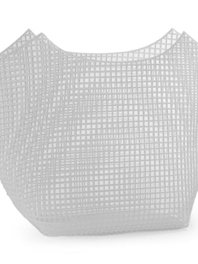 Kanwa plastikowa - torba shopperka 30x21cm - biała