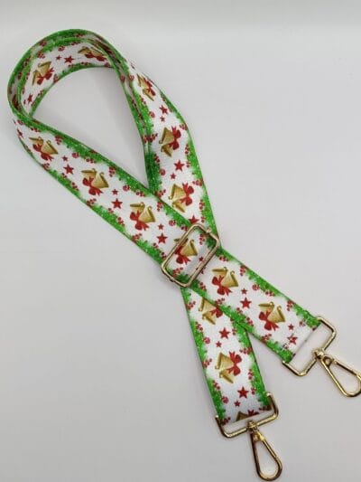 Decorative "Holiday" Strap - White-Green