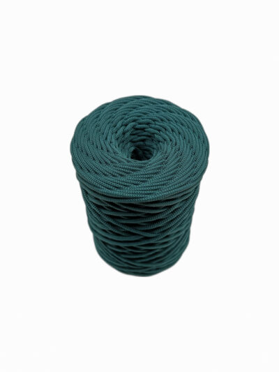 3mm Flat Polyester Cord - Bottle Green