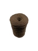 Flat polyester cord 3 mm - chocolate