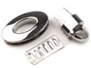 Oval Twist-Lock Bag Clasp - Silver