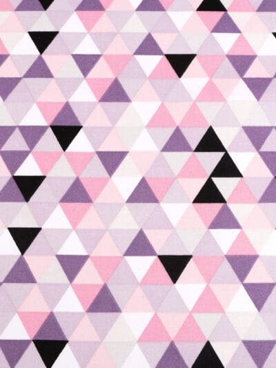 Fabric, lining material 50 x 80 cm - pink triangles