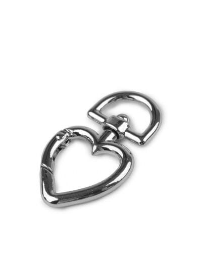Heart carabiner - silver