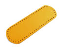 Base, bottom for eco leather bag elongated 10x30 - mustard