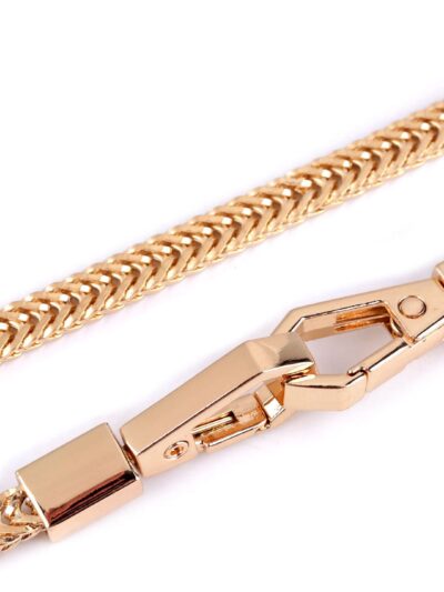 Bag chain with clasps 120 cm "large snake" - gold