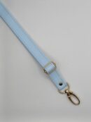 Adjustable faux leather strap, 2 cm - Blue + Gold