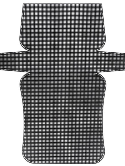 Plastic canvas - large bag 27x15cm - black