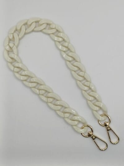 Acrylic Chain Bag Handle 48 cm - Cream
