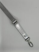 Adjustable eco-leather belt 2 cm - silver