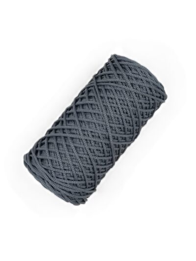 Round polyester cord 1 mm - dark grey