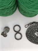 GABI case making kit - heart clasp and medium chain - black hardware