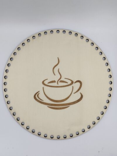 CUP wooden base for polyester cord - 30 cm