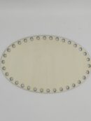 Oval plywood base for polyester cord - 15 cm x 24 cm