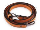 Adjustable Eco Leather Strap 1.5 cm - Orange + Black