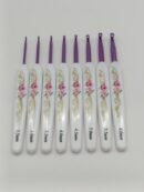 Plastic Handle Crochet Hook Set - Flowers