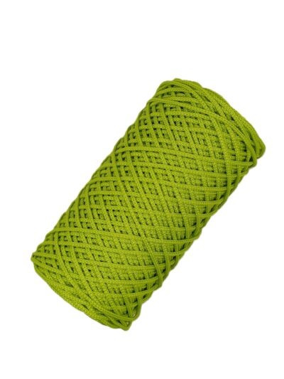 1mm Round Polyester Cord - Lime