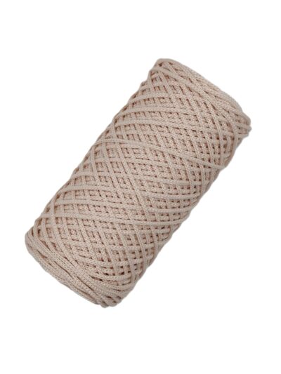 Round polyester cord 1 mm - pink cream