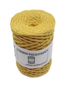 Flat polyester cord 3 mm GLITTER - mango + silver