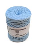 Sznurek poliestrowy płaski 5 mm - błękit