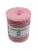 Flat polyester cord 5 mm - candy pink