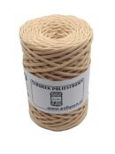 Flat polyester cord 3 mm - champagne