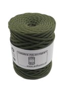 Sznurek poliestrowy płaski 5 mm - khaki
