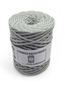 Sznurek poliestrowy płaski 5 mm - jasny szary