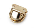 Medium gold handbag frame clasp 30x31 mm