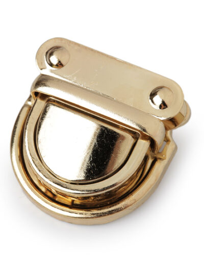 Medium gold handbag frame clasp 30x31 mm