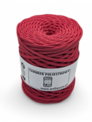 Sznurek poliestrowy płaski 5 mm - malina