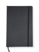 A5 Squared Notebook with Elastic Closure - black