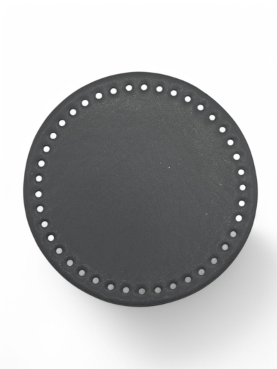 Round eco leather bag base bottom Ø18 cm - dark gray