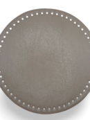 Round eco-leather bag base Ø25 cm - mocha