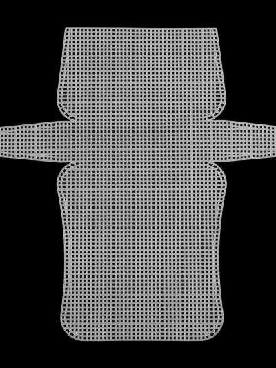 Plastic Canvas - Small Bag 18x9cm - White