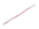 Strap, bag handle, wrist handle - 33 cm - pale pink + cream