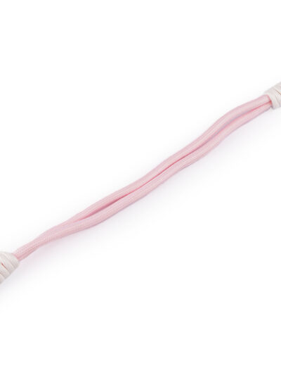 Strap, bag handle, wrist handle - 33 cm - pale pink + cream