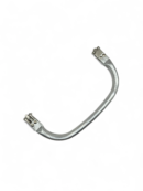 Aluminum bag handles 19 cm - silver