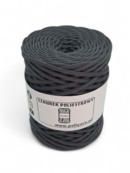 Sznurek poliestrowy płaski 5 mm - grafit