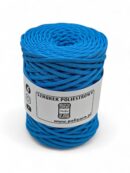 Flat polyester cord 5 mm - azure