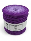 Flat polyester cord 5 mm ombre - 200 m - lavender + ultraviolet