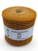 Flat polyester cord 3 mm ombre - 300 m - toffee + cinnamon