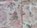 Fabric, lining material 50 x 80 cm - wild rose floral on white background